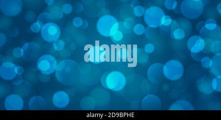 Abstract blue background with bokeh. Vector illustration Stock Vector