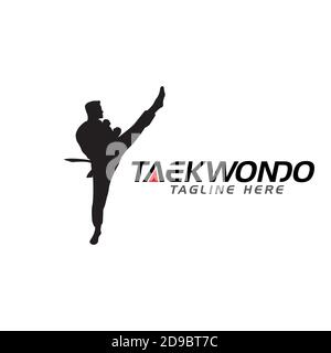 Taekwondo Vector icon design illustration Template Stock Vector