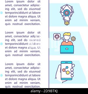Building mobile app concept icon with text Stock Vector