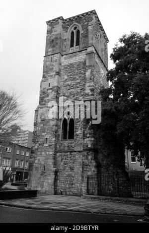 REMAINS OF HOLY ROOD CHURCH MEMORIAL Stock Photo