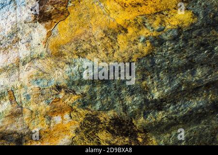 Dark Worn Rusty Metal Texture Background. Messy Surface Stock Photo