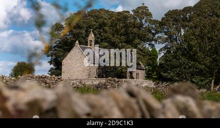 Heavenfield, St Oswald's Church, Northumberland Stock Photo