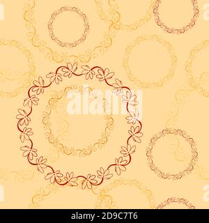 Modern seamless texture. Seamless pattern with doodle brush. Vector EPS 10 illustration. Stock Vector