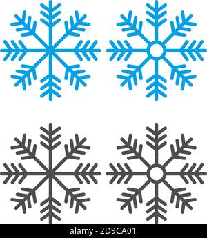 Christmas ornaments shaped like snowflakes icon illustration Stock Vector