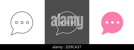 Bubble speech vector icons Stock Vector