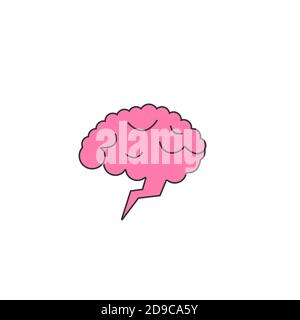 Brainstorm creative idea icon Stock Vector
