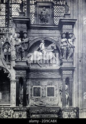 TOMB OF LOUIS DE BREZE, ROUEN CATHEDRAL, NORMANDY AND BRITTANY, FRANCE ...