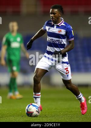 Reading's Omar Richards in action during the Sky Bet Championship match at the Madejski Stadium, Reading. Stock Photo