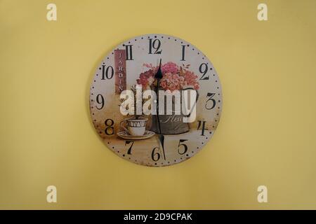 a watch on the wall Stock Photo