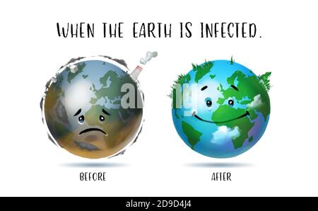 626 Polluted earth Stock Illustrations | Depositphotos
