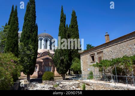 Nea Moni monastery in Chios island, Greece Stock Photo