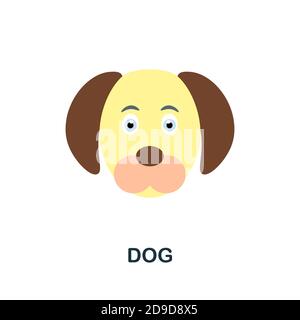 Dog icon. Simple element from home animals collection. Creative Dog icon for web design, templates, infographics and more Stock Vector