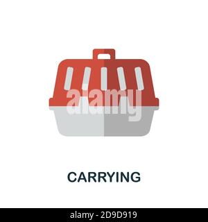 Carrying icon. Simple element from home animals collection. Creative Carrying icon for web design, templates, infographics and more Stock Vector