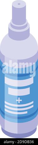 Antiseptic spray icon. Isometric of antiseptic spray vector icon for web design isolated on white background Stock Vector