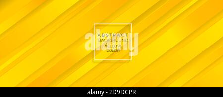 yellow background line abstract design for wallpaper banner wide gradient color Stock Vector