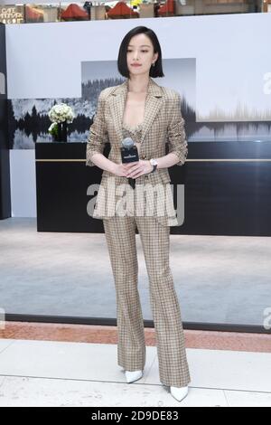 Chinese actress Ni Ni attends a brand promotional event in Beijing, China, 30 September 2020. Stock Photo