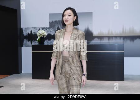 Chinese actress Ni Ni attends a brand promotional event in Beijing, China, 30 September 2020. Stock Photo