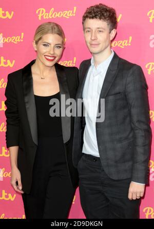 Nov 12, 2019 - London, England, UK - ITV Palooza!, Royal Festival Hall - Red Carpet Arrivals Photo Shows: Mollie King and Matt Edmondson Stock Photo