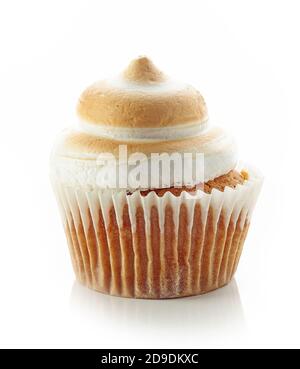 beautiful small cupcake isolated on white background Stock Photo