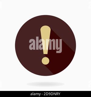 Fine Vector Exclamation Icon Stock Vector