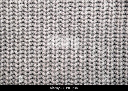 Seamless pattern of knitted warm winter sweater, close-up texture Stock Photo