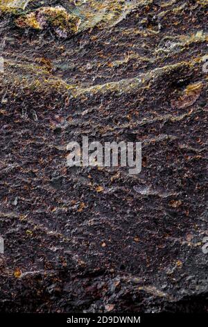 Stones texture and background. Rock texture. Dark grey black slate texture Stock Photo