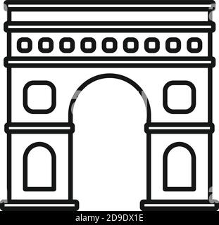 Triumphal arch icon, outline style Stock Vector Image & Art - Alamy