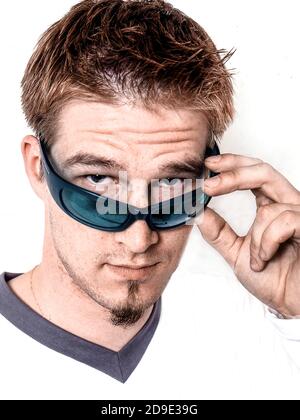 The Finnish techno musician Darude  whose single Sandstorm which became  Number 3 in the UK  Official Chart in June 2000 and a worldwide hit, with Spo Stock Photo