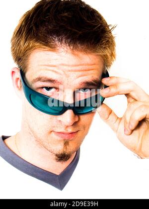 The Finnish techno musician Darude  whose single Sandstorm which became  Number 3 in the UK  Official Chart in June 2000 and a worldwide hit, with Spo Stock Photo