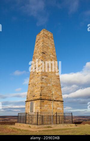Captain Cook's Monument on Egton Moor, near Great Ayton, Cleveland Stock Photo