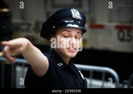 Portrait of NYPD police officer/s on duty from the roster of New York ...