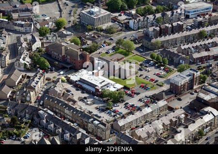 aerial view of the Queen Victoria Hospital, Morecambe, Lancashire Stock Photo