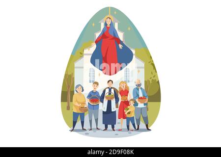 Religion, bible, christianity concept Stock Vector