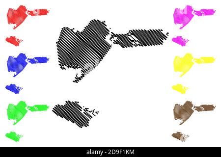 Iberia map Stock Vector Images - Alamy