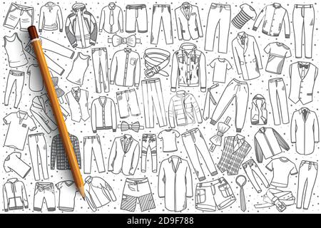 Men's clothing clearance sketches