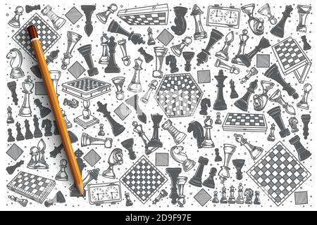 Illustration Abstract Chess Rook Pieces Stock Vector by ©AlexanderZam  209389496