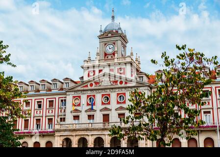 Town hall. Municipal Palace, in the Plaza de Armas. Ferrol, A Coruña, Galicia, Spain, Europe Stock Photo