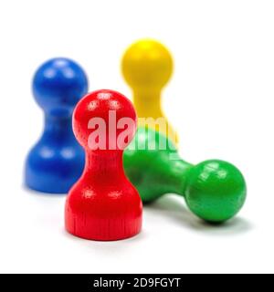 Play figures for various board games Stock Photo