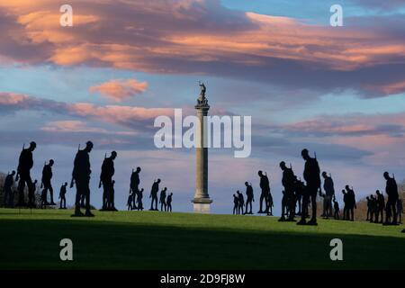 Blenheim Palace - Standing with Giants Stock Photo