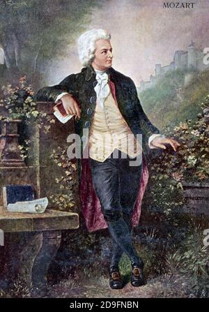 WOLFGANG AMADEUS MOZART (1756-1791) Classical composer born