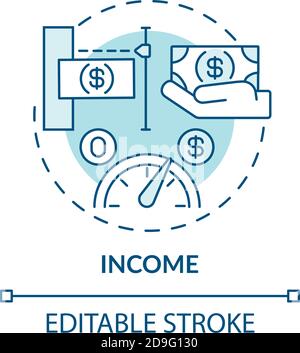 Income concept icon Stock Vector