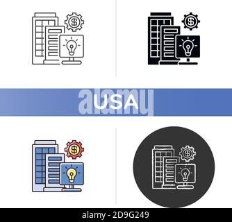 Silicon valley icon Stock Vector