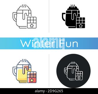 Hot chocolate icon Stock Vector