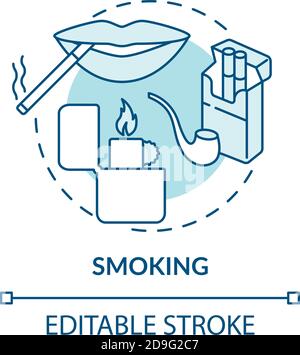 Smoking concept icon Stock Vector