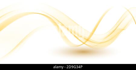 Vector Abstract smoky waves background. Template brochure design Stock Vector