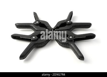 Background holders isolated on a white background. Stock Photo