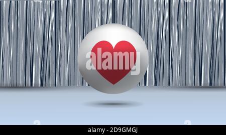 Big like sign button, Streaming preview template, 3d happy live, love social media concept with media icons, chat box and , creative design, cute mult Stock Vector