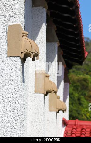 Village Church Building Wall Facade Stock Photo