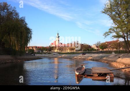 Riverview in Győr Stock Photo