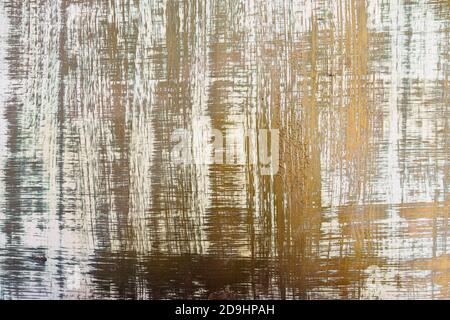 Grunge abstract backdrop, old wooden cracked painted texture background. Stock Photo